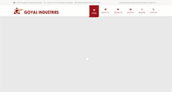 Desktop Screenshot of goyalindustries.info