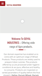 Mobile Screenshot of goyalindustries.info