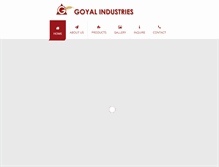 Tablet Screenshot of goyalindustries.info